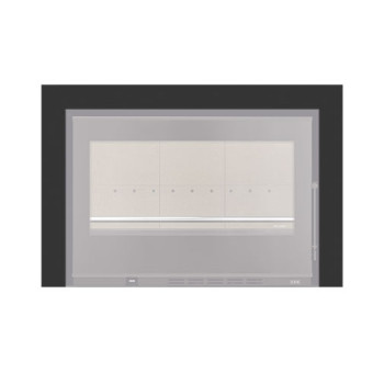 Aro 3 lados com 74 mm para recuperador calor Solzaima Juno Eco 80 preto Aro 3 lados com 74 mm para recuperador calor Solzaima Juno Eco 80 preto