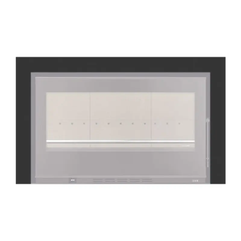 Aro 3 lados com 74 mm para recuperador calor Solzaima Juno Eco 90 preto Aro 3 lados com 74 mm para recuperador calor Solzaima Juno Eco 90 preto