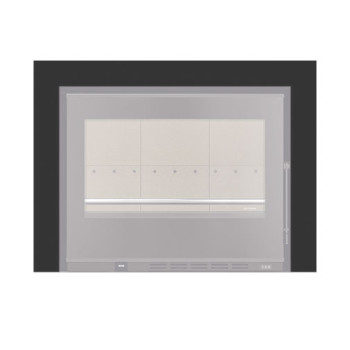 Aro 3 lados com 74 mm para recuperador calor Solzaima Loki Eco 70 preto Aro 3 lados com 74 mm para recuperador calor Solzaima Loki Eco 70 preto