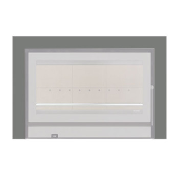 Aro 3 lados com 74 mm para recuperador calor Solzaima Rialto Eco 80 cinza Aro 3 lados com 74 mm para recuperador calor Solzaima Rialto Eco 80 cinza