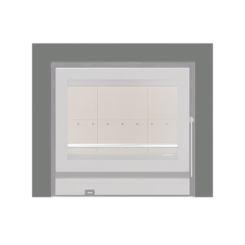 Aro 3 lados com 74 mm para recuperador calor Solzaima Siena Eco 60 cinza Aro 3 lados com 74 mm para recuperador calor Solzaima Siena Eco 60 cinza