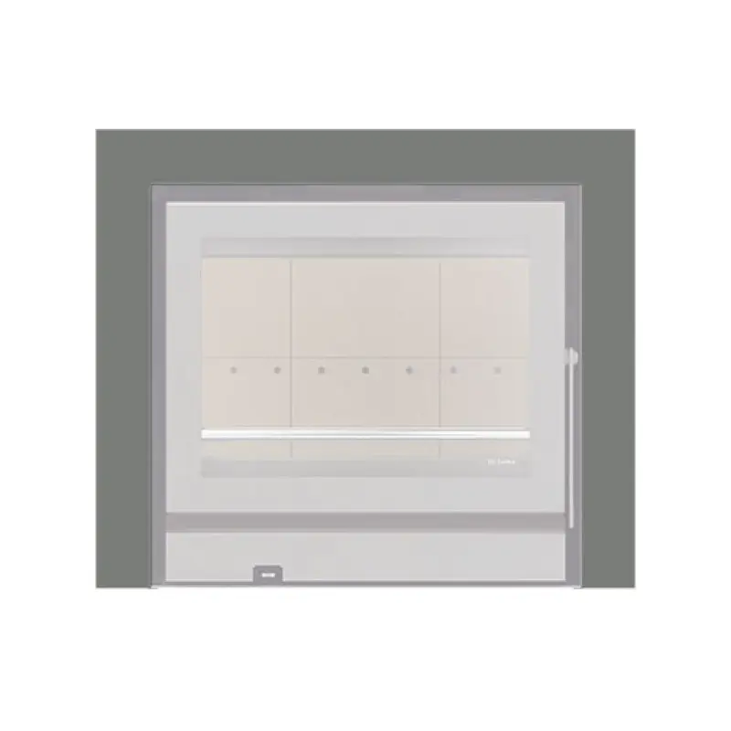 Aro 3 lados com 74 mm para recuperador calor Solzaima Siena Eco 60 cinza Aro 3 lados com 74 mm para recuperador calor Solzaima Siena Eco 60 cinza