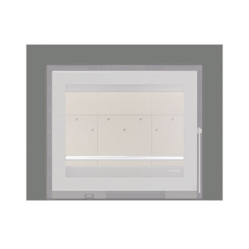 Aro 3 lados com 74 mm para recuperador calor Solzaima Urano Eco 60 cinza Aro 3 lados com 74 mm para recuperador calor Solzaima Urano Eco 60 cinza