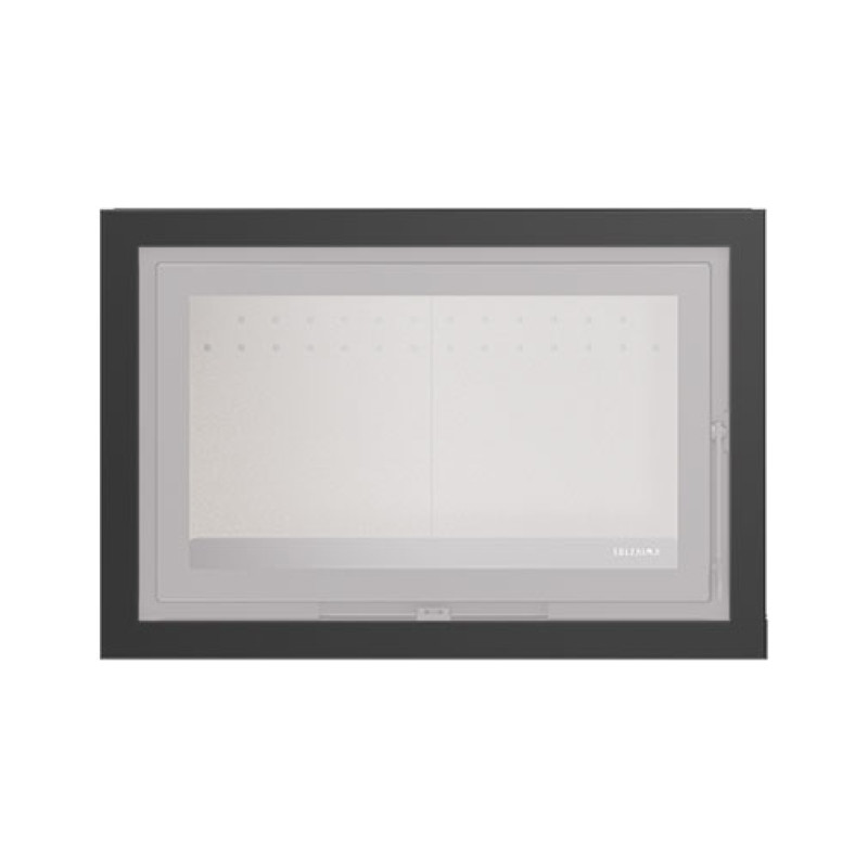 Aro 4 lados com 44 mm para recuperador calor Solzaima Ecofogo/Mytho Eco preto Aro 4 lados com 44 mm para recuperador calor Solzaima Ecofogo/Mytho Eco preto