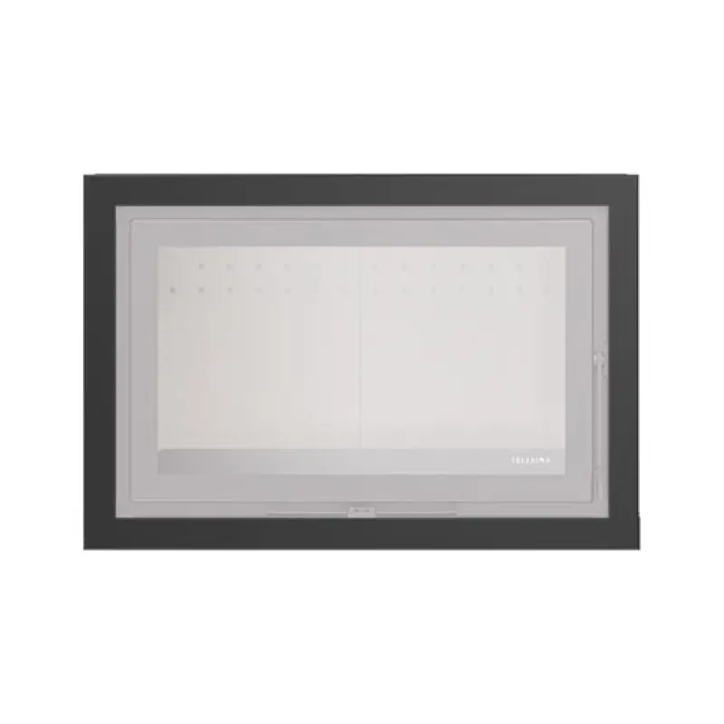 Aro 4 lados com 44 mm para recuperador calor Solzaima Ecofogo/Mytho Eco preto Aro 4 lados com 44 mm para recuperador calor Solzaima Ecofogo/Mytho Eco preto