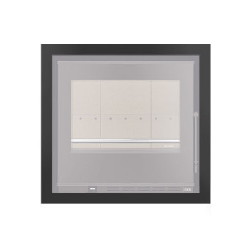 Aro 4 lados com 44 mm para recuperador calor Solzaima Hera Eco 60 preto Aro 4 lados com 44 mm para recuperador calor Solzaima Hera Eco 60 preto