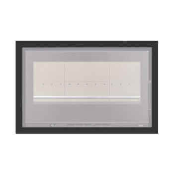 Aro 4 lados com 44 mm para recuperador calor Solzaima Juno Eco 90 preto Aro 4 lados com 44 mm para recuperador calor Solzaima Juno Eco 90 preto