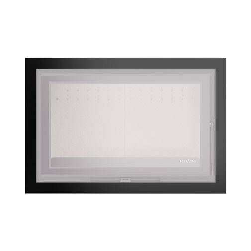 Aro 4 lados com 44 mm para recuperador calor Solzaima Mytho Eco preto