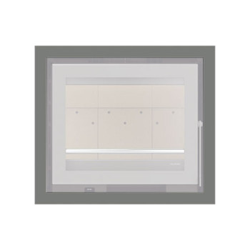 Aro 4 lados com 44 mm para recuperador calor Solzaima Urano Eco 60 cinza Aro 4 lados com 44 mm para recuperador calor Solzaima Urano Eco 60 cinza