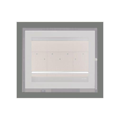 Aro 4 lados com 44 mm para recuperador calor Solzaima Urano Eco 60 cinza