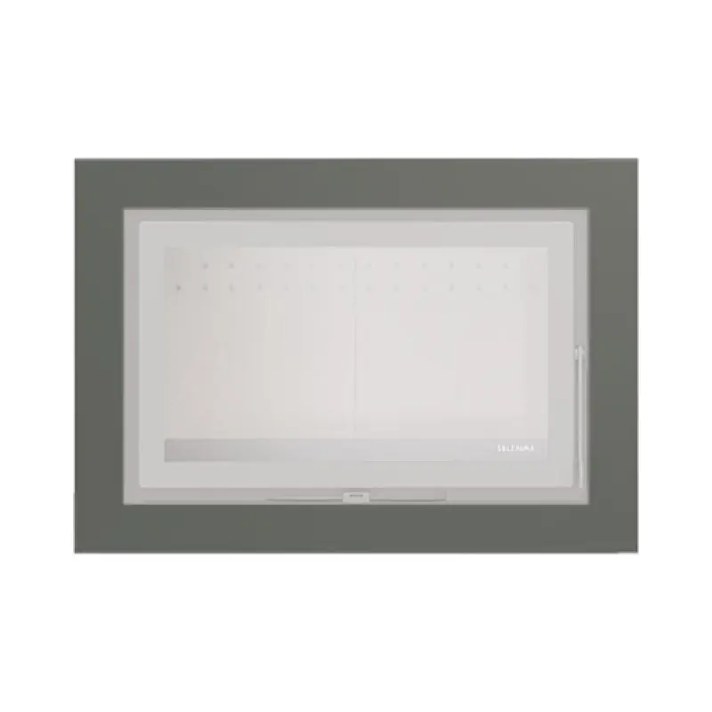 Aro 4 lados com 74 mm para recuperador calor Solzaima Ecofogo Eco cinza Aro 4 lados com 74 mm para recuperador calor Solzaima Ecofogo Eco cinza