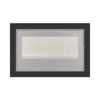 Aro 4 lados com 74 mm para recuperador calor Solzaima Juno Eco 90 preto Aro 4 lados com 74 mm para recuperador calor Solzaima Juno Eco 90 preto