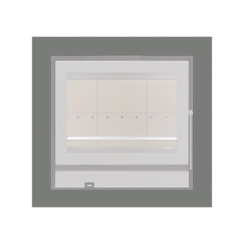 Aro 4 lados com 74 mm para recuperador calor Solzaima Siena Eco 60 cinza Aro 4 lados com 74 mm para recuperador calor Solzaima Siena Eco 60 cinza