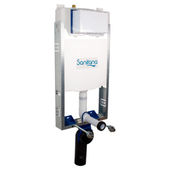 Autoclismo interior Sanitana Inside 80 mm para fixação à parede Autoclismo interior Sanitana Inside 80 mm para fixação à parede