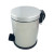 Balde de pedal 12 L inox polido