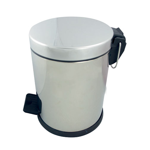 Balde de pedal 3 L inox polido Balde de pedal 3 L inox polido