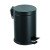 Balde de pedal 5 L inox preto mate