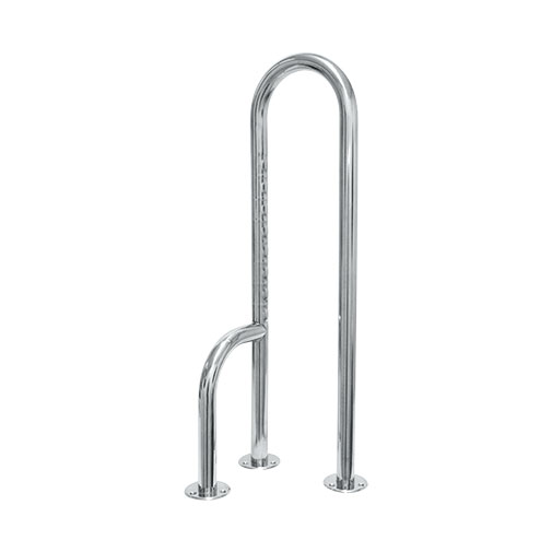 Barra apoio fixa 800 mm esquerda para sanita Barra apoio fixa 800 mm esquerda para sanita