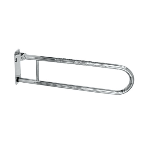 Barra apoio rebatível 700 mm esquerda para sanita Barra apoio rebatível 700 mm esquerda para sanita