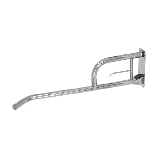Barra apoio rebatível 800 mm direita com porta-rolo para sanita Barra apoio rebatível 800 mm direita com porta-rolo para sanita