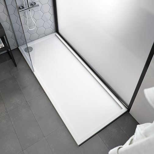 Base duche acrílica B10 Evolution Slate 700 x 1700 x 55 mm branca Base duche acrílica B10 Evolution Slate 700 x 1700 x 55 mm branca