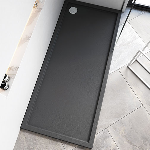 Base duche acrílica B10 Evolution Slate 800 x 800 x 55 mm antracite Base duche acrílica B10 Evolution Slate 800 x 800 x 55 mm antracite