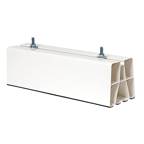 Base pavimento PVC 450 x 100 mm com fixação para ar condiconado Base pavimento PVC 450 x 100 mm com fixação para ar condiconado
