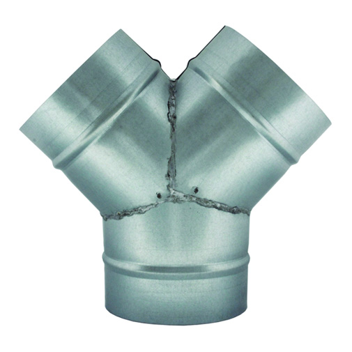 Bifurcação aço galvanizado 125 x 100 x 100 mm Bifurcação aço galvanizado 125 x 100 x 100 mm
