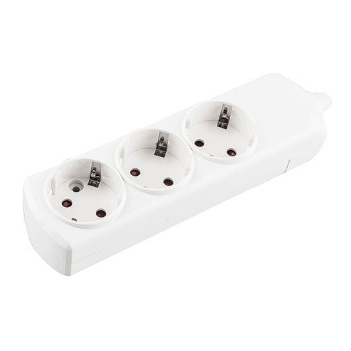 Bloco 3 tomadas Norteli com interruptor luminoso e cabo 5 m Bloco 3 tomadas Norteli com interruptor luminoso e cabo 5 m