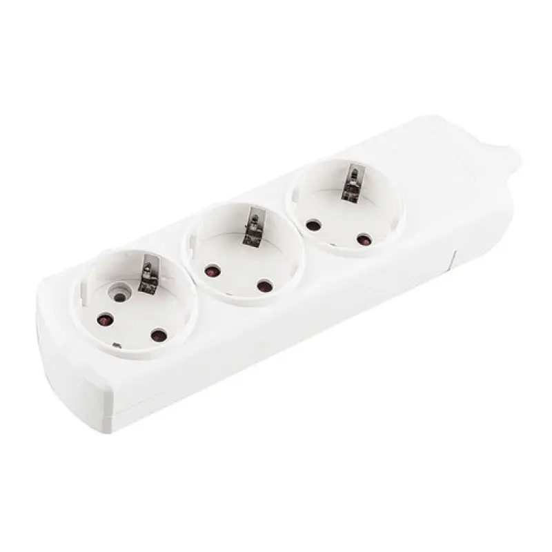 Bloco 3 tomadas Norteli com interruptor luminoso e cabo 5 m