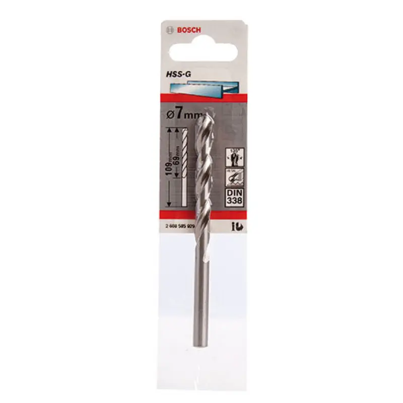 Broca HSS/G Bosch DIN 338 7 mm Broca HSS/G Bosch DIN 338 7 mm