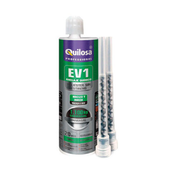 Bucha química poliéster Quilosa EV1 300 ml sem estireno Bucha química poliéster Quilosa EV1 300 ml sem estireno