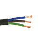 Cabo elétrico flexível FVV H05VV-F 4G4 preto