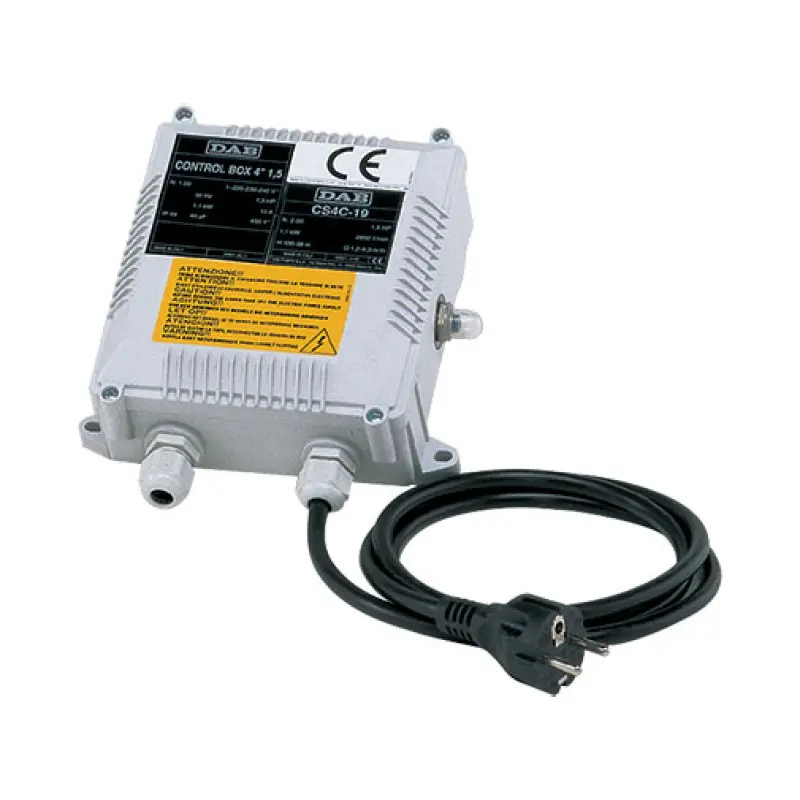 Caixa controlo DAB Control Box 4" 2 cv para bomba submersível S4 3/25 Caixa controlo DAB Control Box 4" 2 cv para bomba submersível S4 3/25
