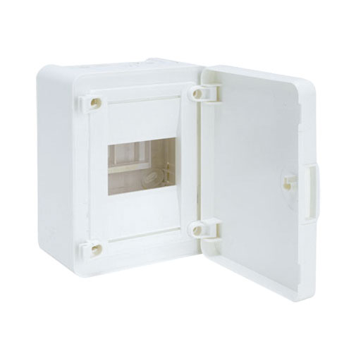 Caixa Hager Golf 1 fila 8 módulos saliente com porta opaca Caixa Hager Golf 1 fila 8 módulos saliente com porta opaca