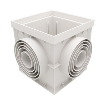 Caixa PP Plus 200 x 200 mm sem tampa para esgoto Caixa PP Plus 200 x 200 mm sem tampa para esgoto