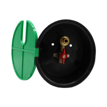 Caixa rega 1/2" x 3/4" com válvula para jardim Caixa rega 1/2" x 3/4" com válvula para jardim