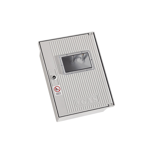 Caixa S2300 com visor para entrada gás