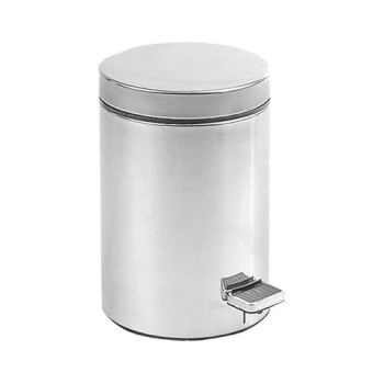 Caixote lixo Nofer 5 L aço branco Caixote lixo Nofer 5 L aço branco