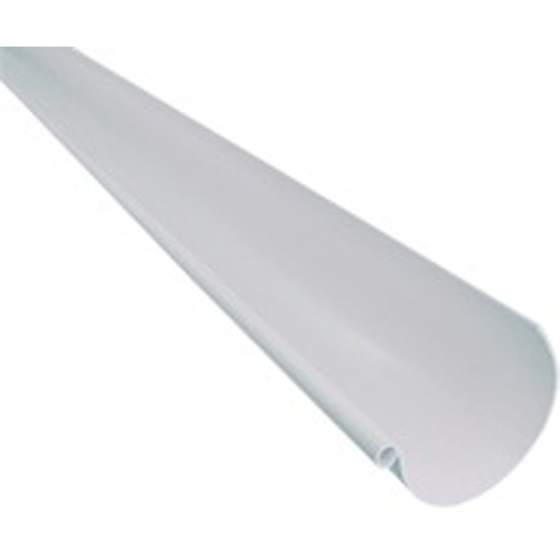 Caleira PVC 125 mm circular 4 m branca Caleira PVC 125 mm circular 4 m branca