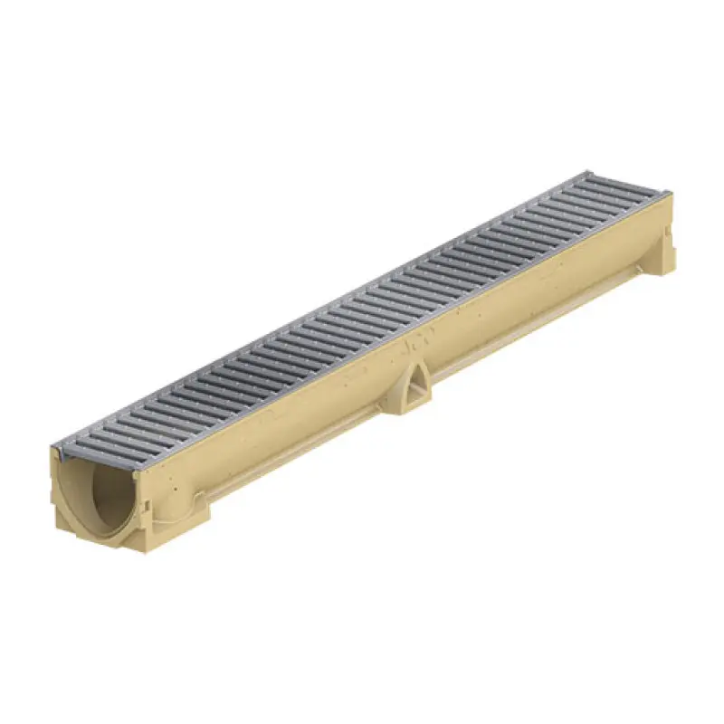 Canal polímero Aco Self 100 1000 x 118 x 97 mm com grelha aço galvanizado Canal polímero Aco Self 100 1000 x 118 x 97 mm com grelha aço galvanizado