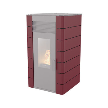 Capa Himalaia bordeaux para salamandra pellets Solzaima Hidro 12 kW Capa Himalaia bordeaux para salamandra pellets Solzaima Hidro 12 kW