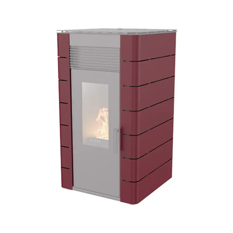Capa Himalaia bordeaux para salamandra pellets Solzaima Hidro 12 kW