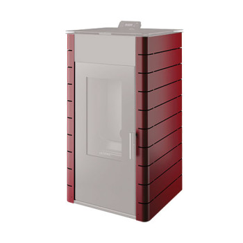 Capa Himalaia bordeaux para salamandra pellets Solzaima Hidro 17 kW Capa Himalaia bordeaux para salamandra pellets Solzaima Hidro 17 kW