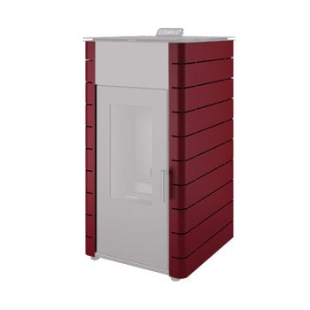 Capa Himalaia bordeaux para salamandra pellets Solzaima Hidro 23 kW Capa Himalaia bordeaux para salamandra pellets Solzaima Hidro 23 kW