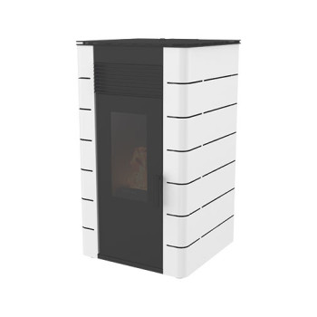 Capa Himalaia branca para salamandra pellets Solzaima Hidro 12 kW Capa Himalaia branca para salamandra pellets Solzaima Hidro 12 kW