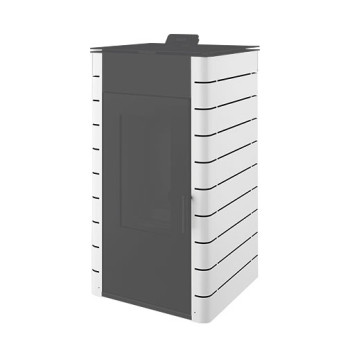 Capa Himalaia branca para salamandra pellets Solzaima Hidro 17 kW Capa Himalaia branca para salamandra pellets Solzaima Hidro 17 kW