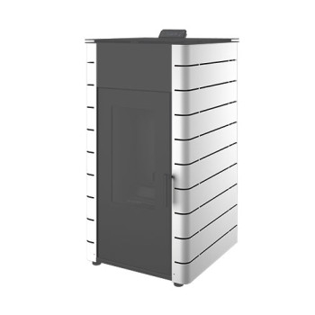 Capa Himalaia branca para salamandra pellets Solzaima Hidro 23 kW Capa Himalaia branca para salamandra pellets Solzaima Hidro 23 kW