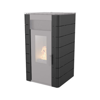 Capa Himalaia preta para salamandra pellets Solzaima Hidro 12 kW Capa Himalaia preta para salamandra pellets Solzaima Hidro 12 kW