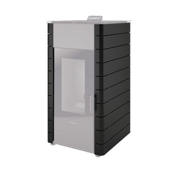 Capa Himalaia preta para salamandra pellets Solzaima Hidro 23 kW Capa Himalaia preta para salamandra pellets Solzaima Hidro 23 kW